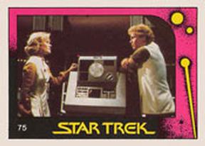 1982 Monty Gum Star Trek II: The Wrath of Khan #75 Carol and David Marcus Front