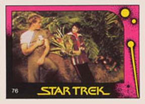 1982 Monty Gum Star Trek II: The Wrath of Khan #76 Saavik and David marcus Front