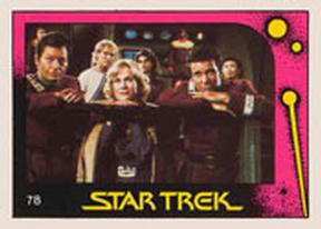 1982 Monty Gum Star Trek II: The Wrath of Khan #78 Crew Gazes at the Genesis Planet Front