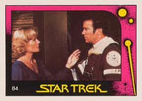 1982 Monty Gum Star Trek II: The Wrath of Khan #84 Kirk and Carol Marcus Front