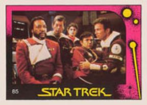 1982 Monty Gum Star Trek II: The Wrath of Khan #85 Terrell talks to Crew Front