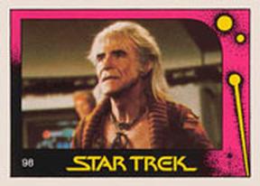 1982 Monty Gum Star Trek II: The Wrath of Khan #98 Khan (Close up View of Card 63) Front