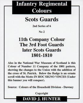 2009 Regimental Colours : Scots Guards 2nd Series #2 11th Company Colour 3rd Foot Guards 1801-1910 Back