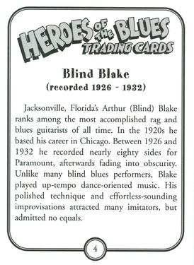 2011 Heroes of the Blues - 3rd Printing #4 Blind Blake Back