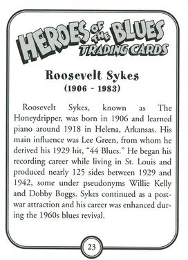 2011 Heroes of the Blues - 3rd Printing #23 Roosevelt Sykes Back