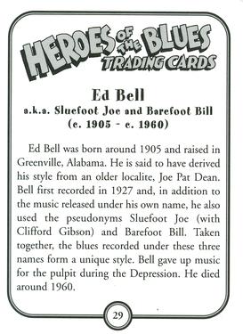 2011 Heroes of the Blues - 3rd Printing #29 Ed Bell Back
