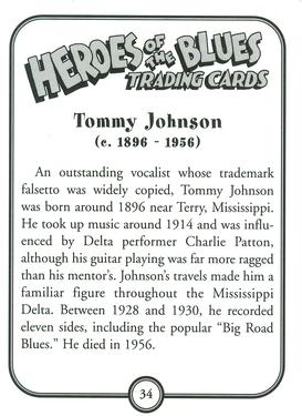 2011 Heroes of the Blues - 3rd Printing #34 Tommy Johnson Back