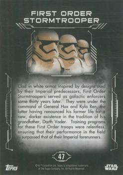 2016 Topps Star Wars Masterwork #47 First Order Stormtroopers Back