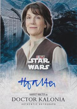 2016 Topps Star Wars The Force Awakens Series 2 - Autographs #NNO Harriet Walter Front