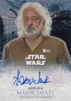 2016 Topps Star Wars The Force Awakens Series 2 - Autographs Holofoil #NNO Andrew Jack Front