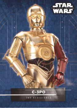 2016 Topps Star Wars The Force Awakens Series 2 - Character Stickers #9 C-3PO Front