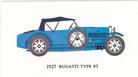 1966 Mobil Oil Vintage Cars #11 1927 Bugatti Type 43 Front