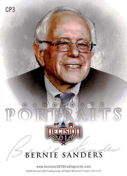 2016 Decision 2016 - Candidate Portraits #CP3 Bernie Sanders Back