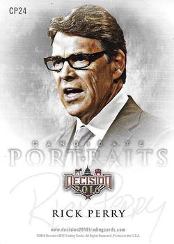 2016 Decision 2016 - Candidate Portraits #CP24 Rick Perry Back