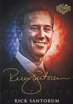 2016 Decision 2016 - Candidate Portraits #CP26 Rick Santorum Front