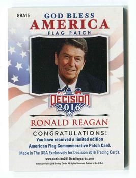 2016 Decision 2016 - God Bless America Flags #GBA15 Ronald Reagan Back