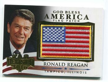 2016 Decision 2016 - God Bless America Flags #GBA15 Ronald Reagan Front