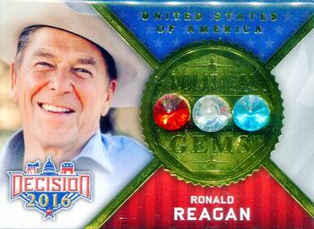2016 Decision 2016 - Political Gems #PG17 Ronald Reagan Front