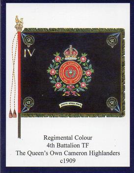 2006 Regimental Colours : The Queen's Own Cameron Highlanders 1st Series #4 Regimental Colour 4th Battalion TF 1909-1947 Front