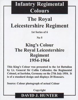 2006 Regimental Colours : The Royal Leicestershire Regiment 1st Series #5 King's Colour 1st Battalion 1954-1964 Back
