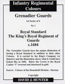 2009 Regimental Colours : Grenadier Guards 1st Series #1 Royal Standard The King's Company c.1684 Back