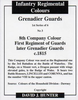 2009 Regimental Colours : Grenadier Guards 1st Series #3 8th Company Colour First Foot Guards c.1815 Back