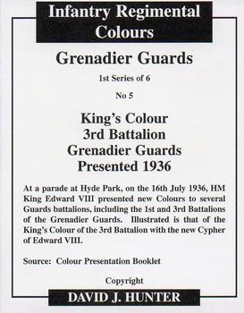 2009 Regimental Colours : Grenadier Guards 1st Series #5 King's Colour 3rd Battalion c.1936 Back