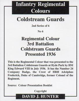 2009 Regimental Colours : Coldstream Guards 2nd Series #6 Regimental Colour 3rd Battalion c.1936 Back