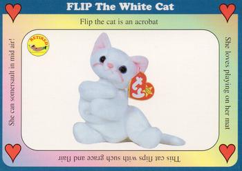 1998 West Highland Beanie Babies #25 Flip The White Cat Front