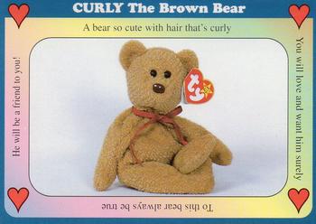 1998 West Highland Beanie Babies #37 Curly The Brown Bear Front