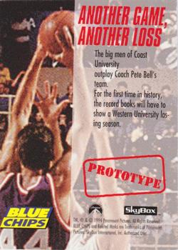 1994 SkyBox Blue Chips - Tuff Stuff Prototypes #NNO Another Game, Another Loss Back