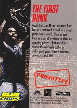 1994 SkyBox Blue Chips - Tuff Stuff Prototypes #NNO The First Dunk Back