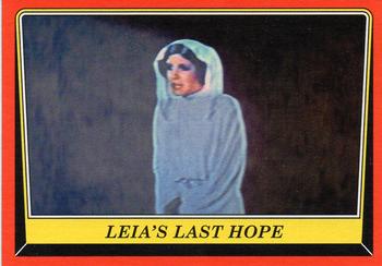2016 Topps Star Wars Rogue One: Mission Briefing #28 Leia's Last hope Front