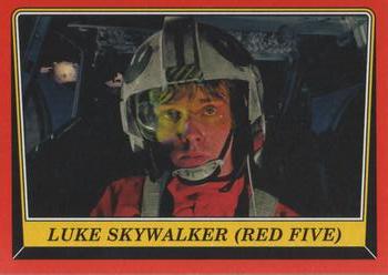 2016 Topps Star Wars Rogue One: Mission Briefing #86 Luke Skywalker (Red Five) Front