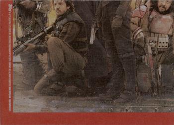 2016 Topps Star Wars Rogue One: Mission Briefing #NNO Captain Cassian Andor Back