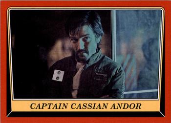 2016 Topps Star Wars Rogue One: Mission Briefing #NNO Captain Cassian Andor Front