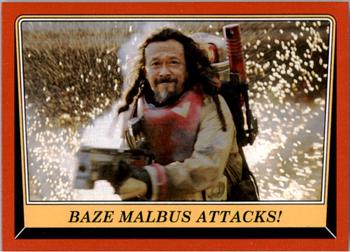 2016 Topps Star Wars Rogue One: Mission Briefing #NNO Baze Malbus Attacks! Front
