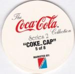 1994 Collect-A-Card Coca-Cola Collection Series 2 - Coke Caps #5 Vintage Coca-Cola girl Back