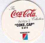 1994 Collect-A-Card Coca-Cola Collection Series 2 - Coke Caps #6 Vintage Coca-Cola girl Back