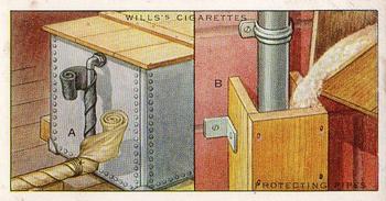 1936 Wills's Household Hints #35 Protecting Pipes Front
