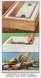 1938 Wills's Garden Hints #8 Making a Miniature Trough or Sink Garden Front