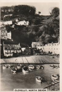 1938 Senior Service Holiday Haunts by the Sea #5 Clovelly Front