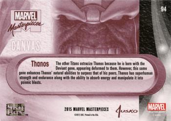 2016 Upper Deck Marvel Masterpieces #94 Thanos Back