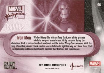 2016 Upper Deck Marvel Masterpieces #96 Iron Man Back