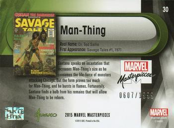 2016 Upper Deck Marvel Masterpieces #30 Man-Thing Back
