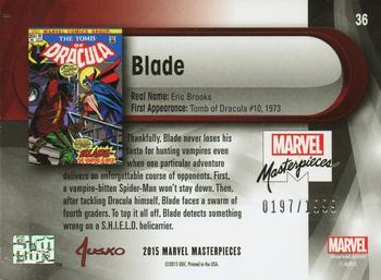 2016 Upper Deck Marvel Masterpieces #36 Blade Back