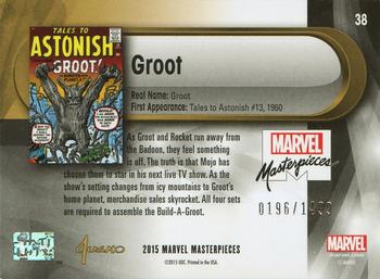2016 Upper Deck Marvel Masterpieces #38 Groot Back