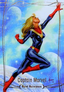 2016 Upper Deck Marvel Masterpieces #69 Captain Marvel Front