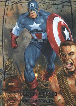 2016 Upper Deck Marvel Masterpieces #80 Captain America Front