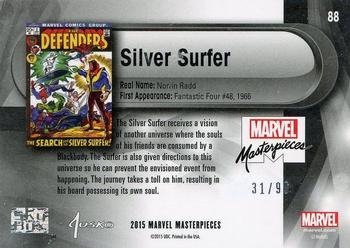 2016 Upper Deck Marvel Masterpieces #88 Silver Surfer Back